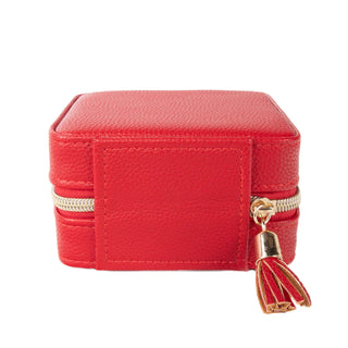 Leah Travel Jewelry Case Red