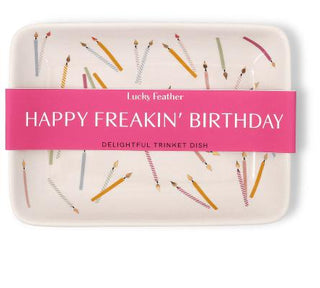Candle Trinket Dish - Happy Freakin' Birthday