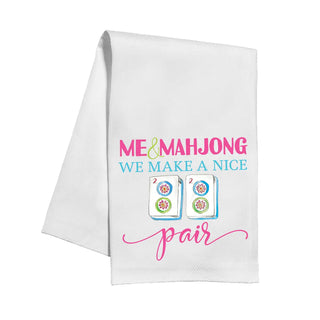 Me & Mahjong We Make A Nice Pair Kitchen Towel