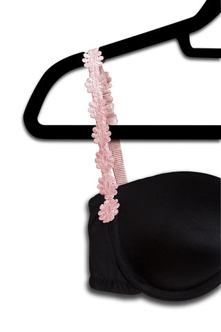 Pink Bra With Pink Flower Straps