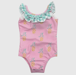 Pink Pineapple - Bow Back Swimsuit