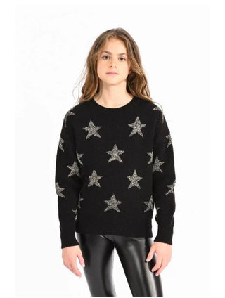 Girls Knitted Star Sweater