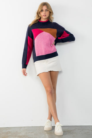 Lonnie Color Block Sweater