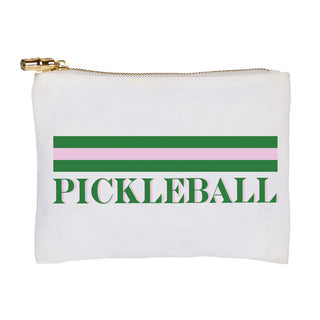 Flat Zip - Pickleball Stripe Cosmetic Bag