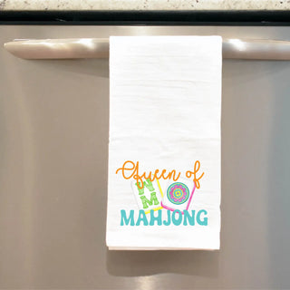 Mahjong Tea Towel Queen of Mahjong