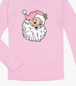 Retro Santa Christmas Long Sleeve Shirt