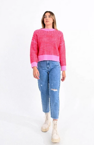 Cropped Pink Sweater