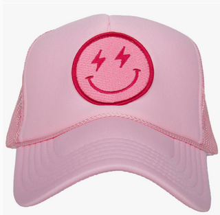 Lightning Trucker Hat Smiley