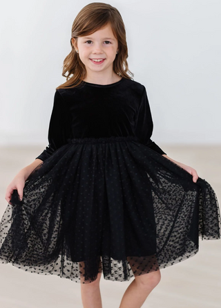 Black Velvet Tutu Dress