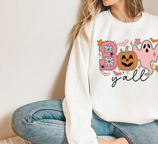 Boo Y'all Sweatshirt, Halloween Crewneck