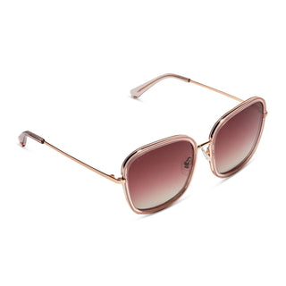 Genevive Diff Suglasses Light Pink Crystal Wine