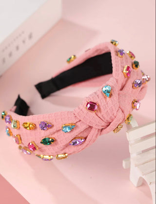 Pink Bling Knot Headband