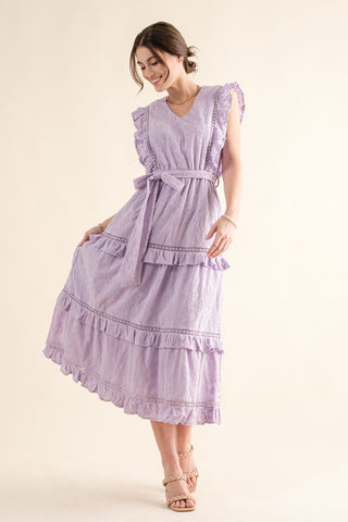Lovely Midi Dress Lavender