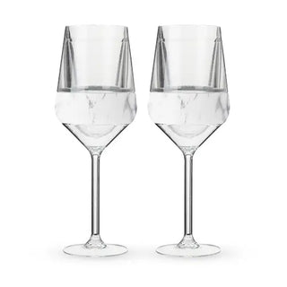 Wine FREEZE Stemmed Cups in Marble