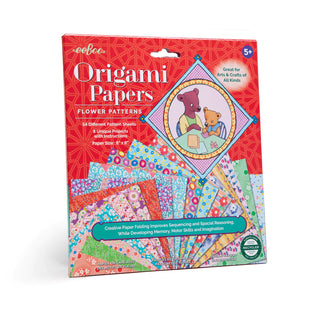 Flower Patterns Origami Paper