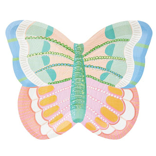 Scallop Butterfly Paper Plates- Social Butterflies