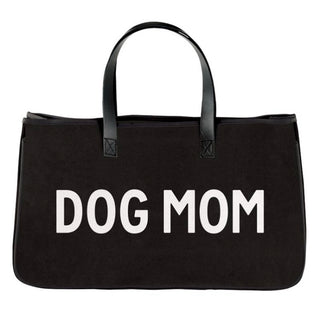 Dog Mom Black Tote