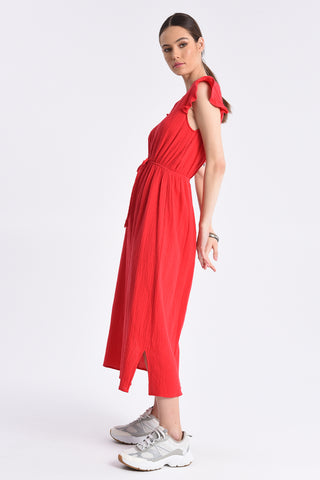 Red Woven Madi Dress