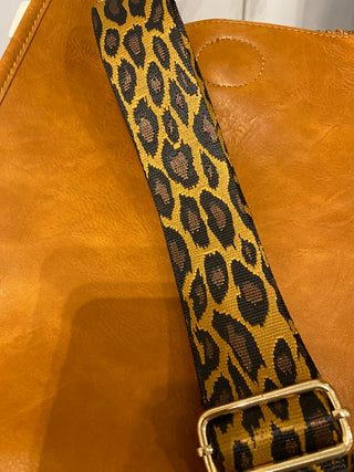 Camel and black Purse Straps