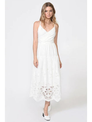 Tania White Midi Dress