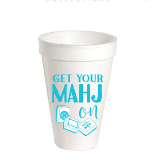 Get Your Mahj On Styrofoam Cup