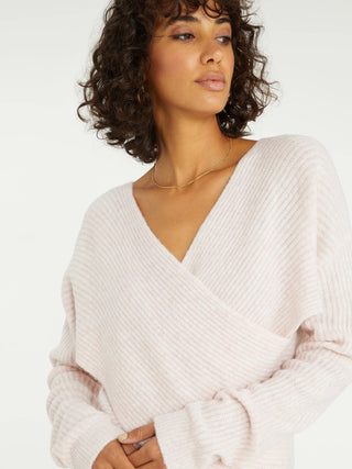 Pink Wrap Sweater