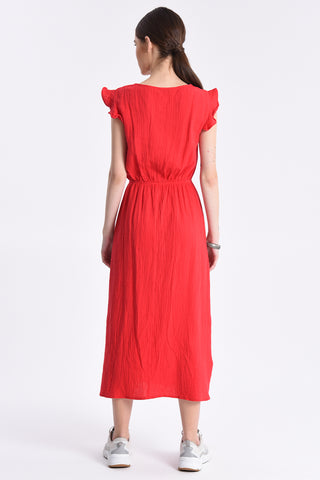 Red Woven Madi Dress