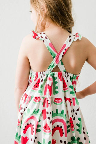 One In a Melon Ruffle Strappy